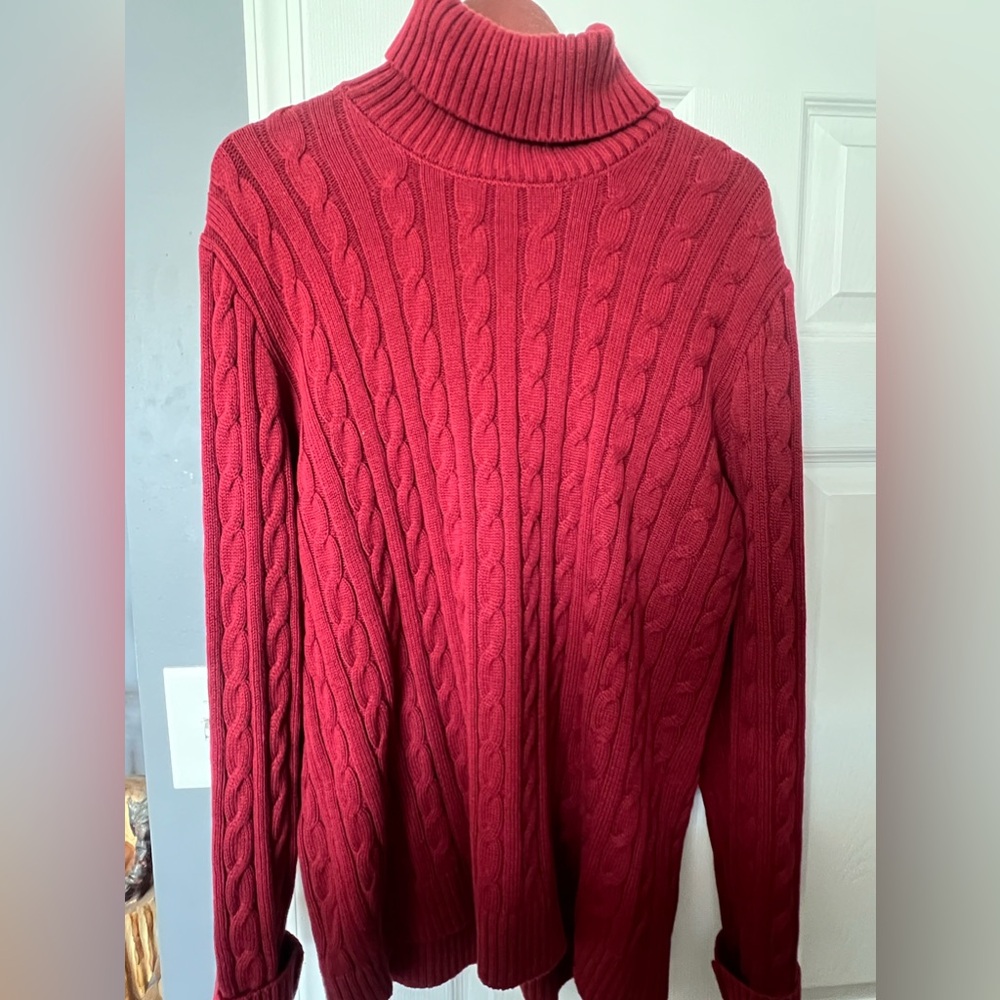 Red Old Navy Turtle Neck